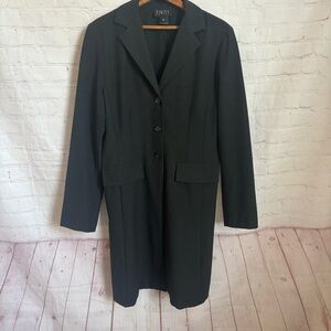 FINITY dark gray long duster blazer jacket Size 10